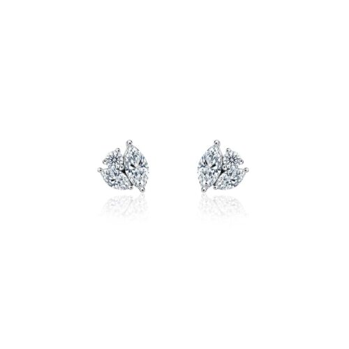 10KW 1ct TDW Princess Cut Black Diamond Solitaire Earrings | Ice Jewellery  – Ice Jewellery Australia