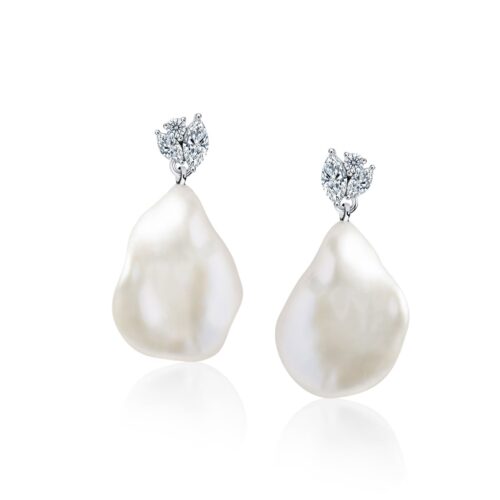 Lily Diamond Studs with Riku Drop