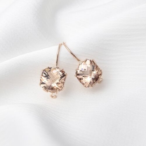 Morganite Drop Earrings