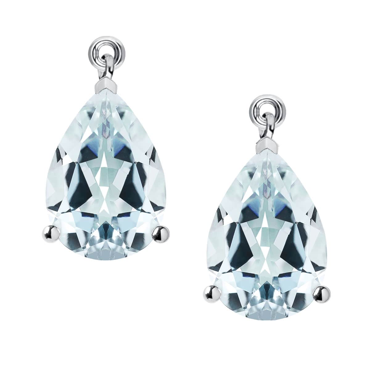 Pear Sea Drop - White Gold
