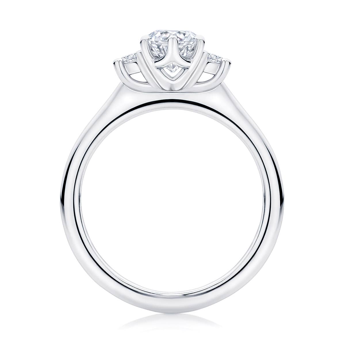 Marquise Diamond Three Stone Ring in Platinum | Arcadia (Marquise)