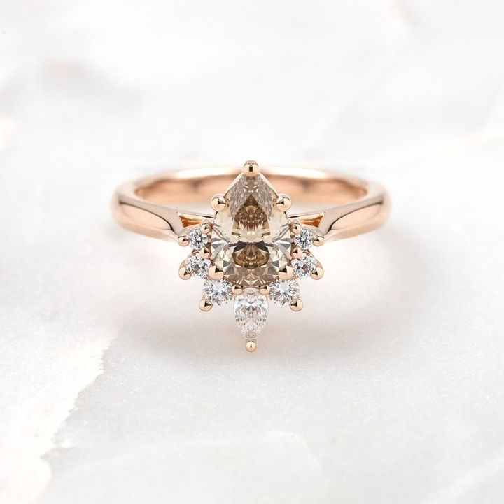 Rose gold engagement rings