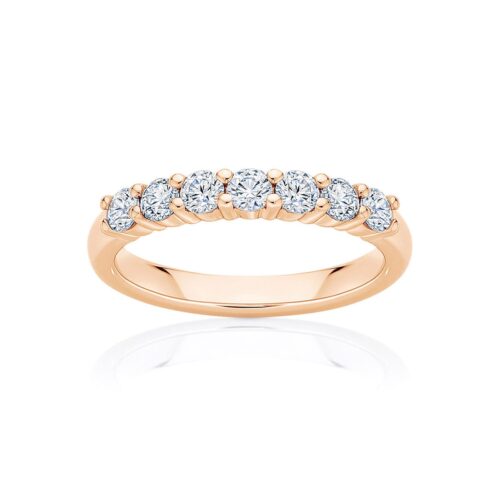 Womens Diamond Eternity Ring in Rose Gold | Harmony