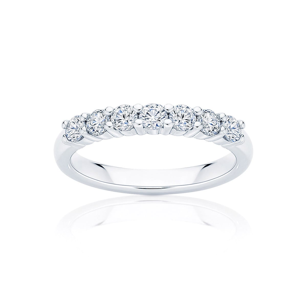 Womens Diamond Eternity Ring in White Gold | Harmony