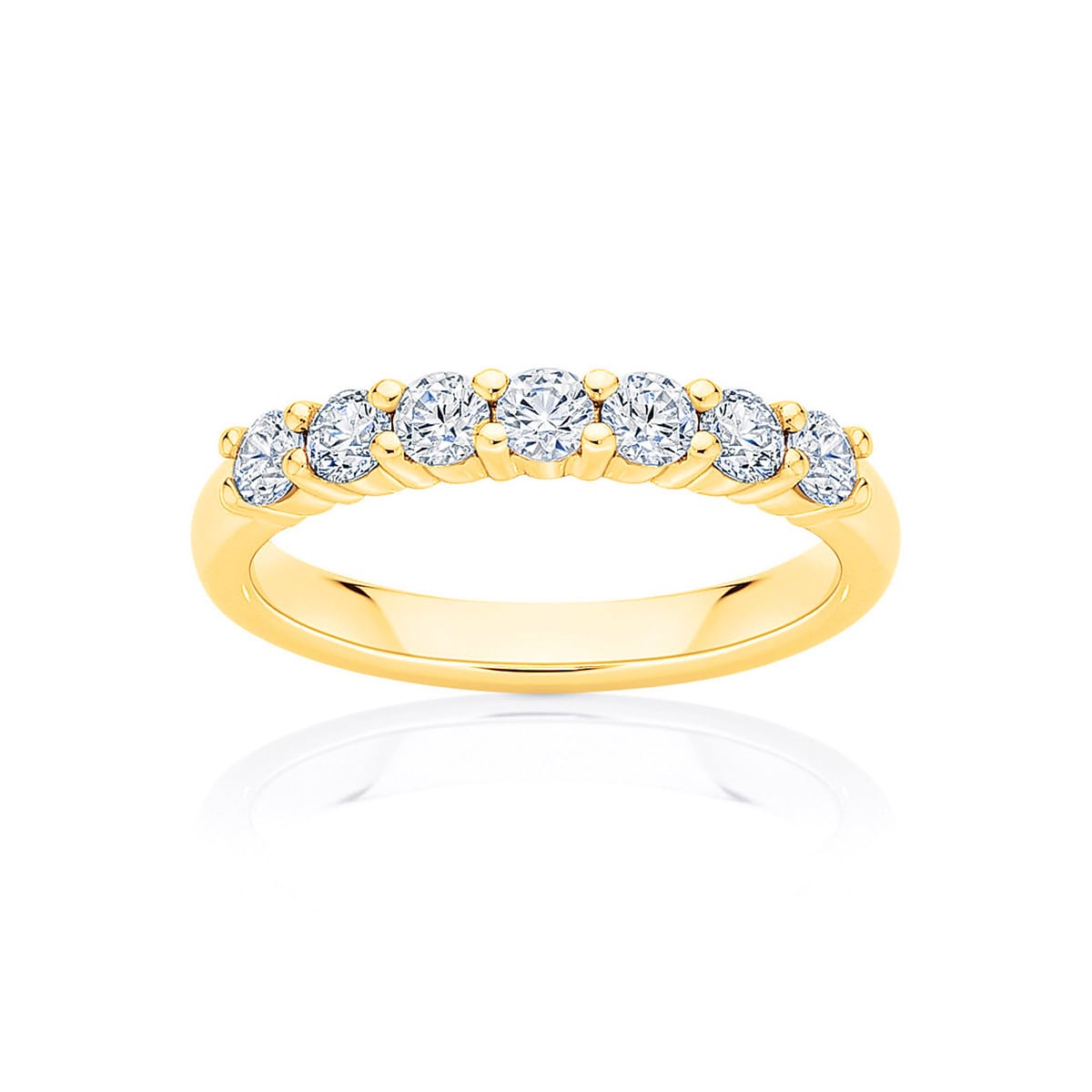 Womens Diamond Wedding Ring in Yellow Gold | Harmony