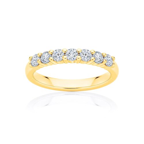 Womens Diamond Eternity Ring in Yellow Gold | Harmony