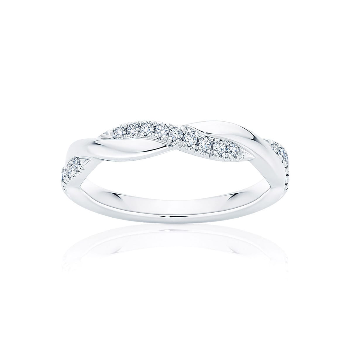 Womens Diamond Eternity Ring in White Gold | Vine