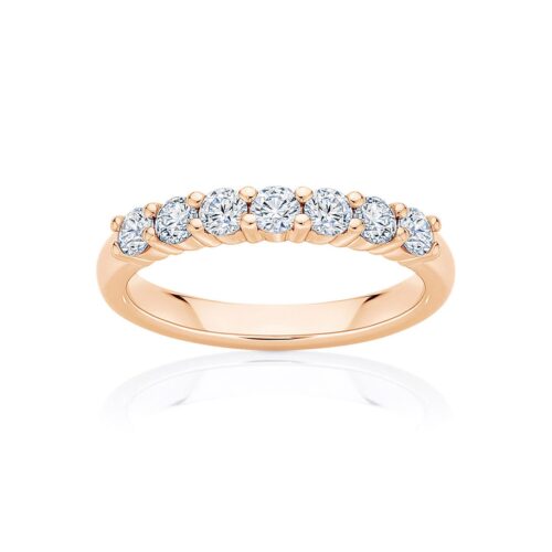 Womens Diamond Wedding Ring in Rose Gold | Harmony