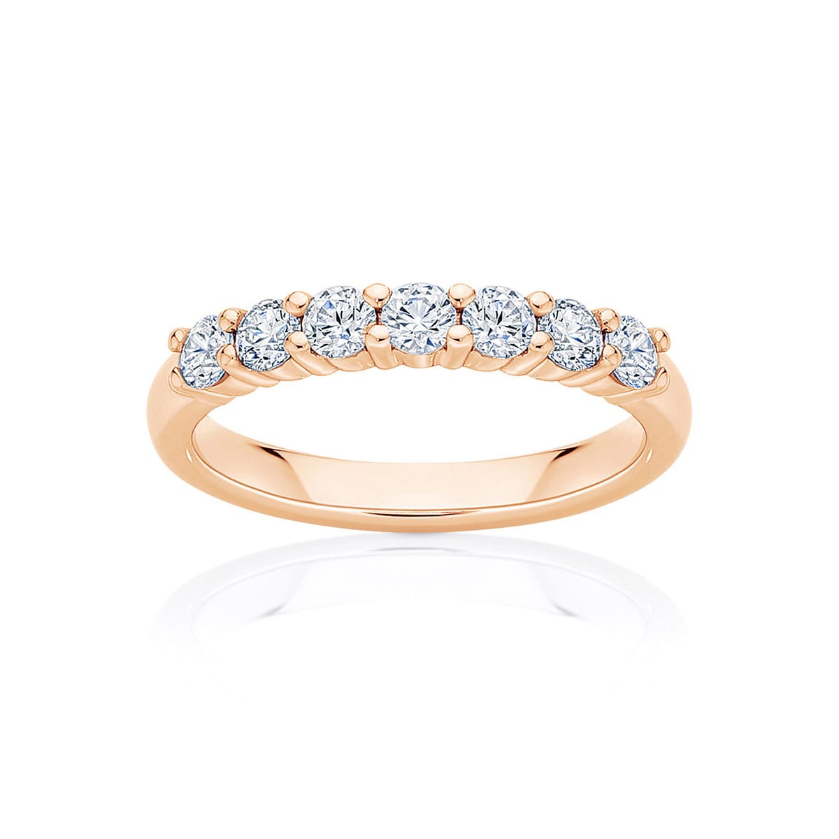 Womens Diamond Wedding Ring in Rose Gold | Harmony