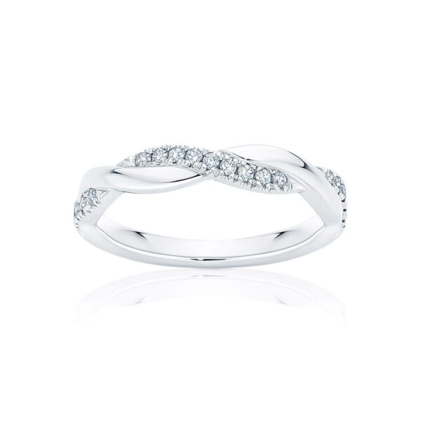 Womens Diamond Wedding Ring in White Gold | Vine