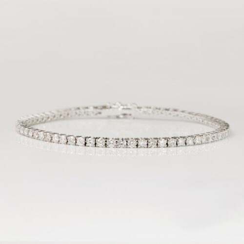White Gold 4.13ct Diamond Tennis Bracelet