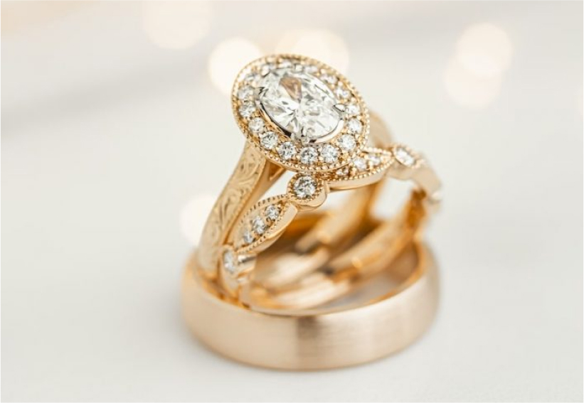 Rose Gold Wedding Rings Larsen Jewellery