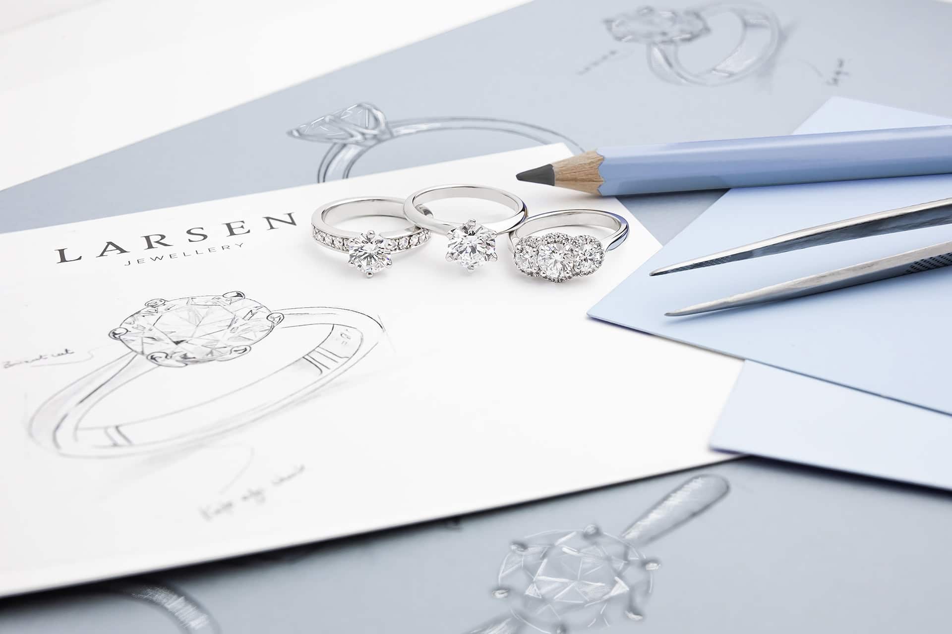 Larsen Jewellery engagement rings made in Melbourne