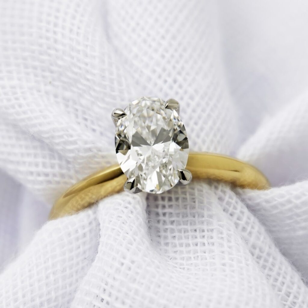 oval diamond engagement ring