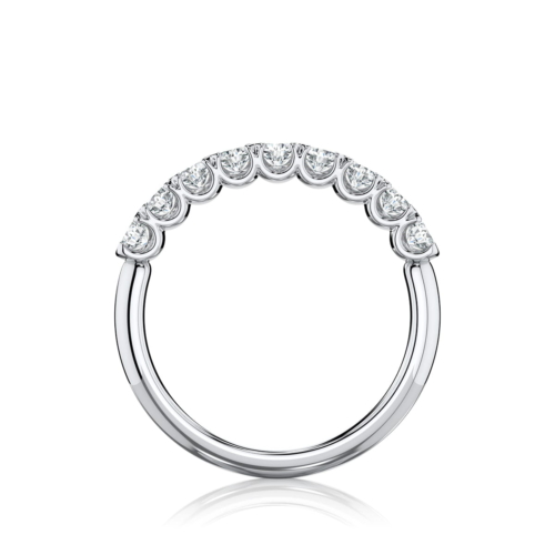 Diamond Set Wedding Ring in White Gold