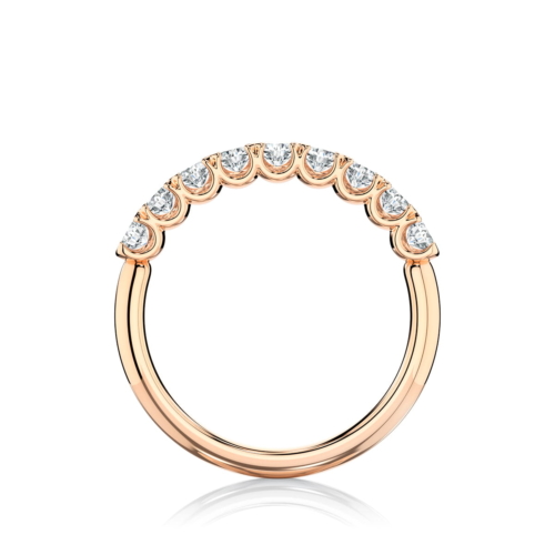 Echo Rose Gold Diamond Wedding Ring