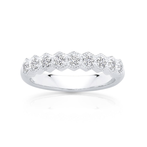 Diamond Vintage Eternity Ring in Platinum | Alix