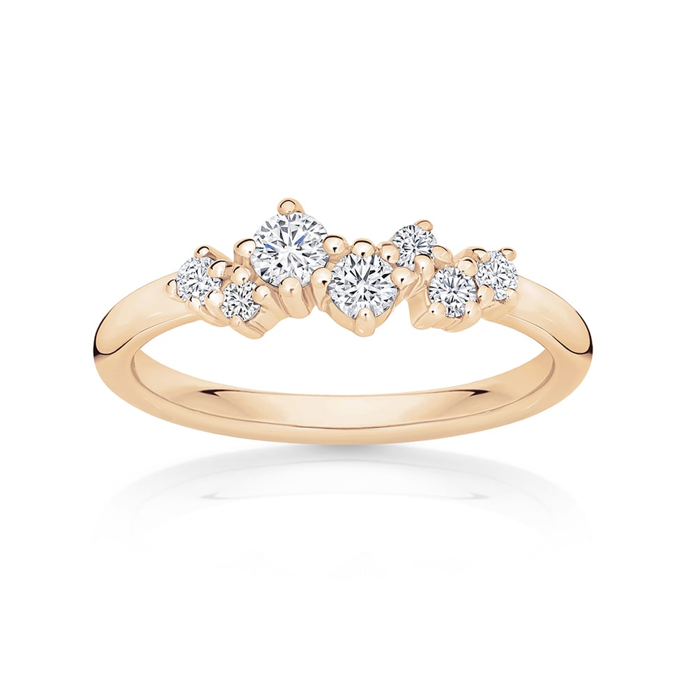 Diamond Classic Wedding Ring in Rose Gold | Confetti