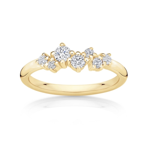 Diamond Classic Wedding Ring in Yellow Gold | Confetti