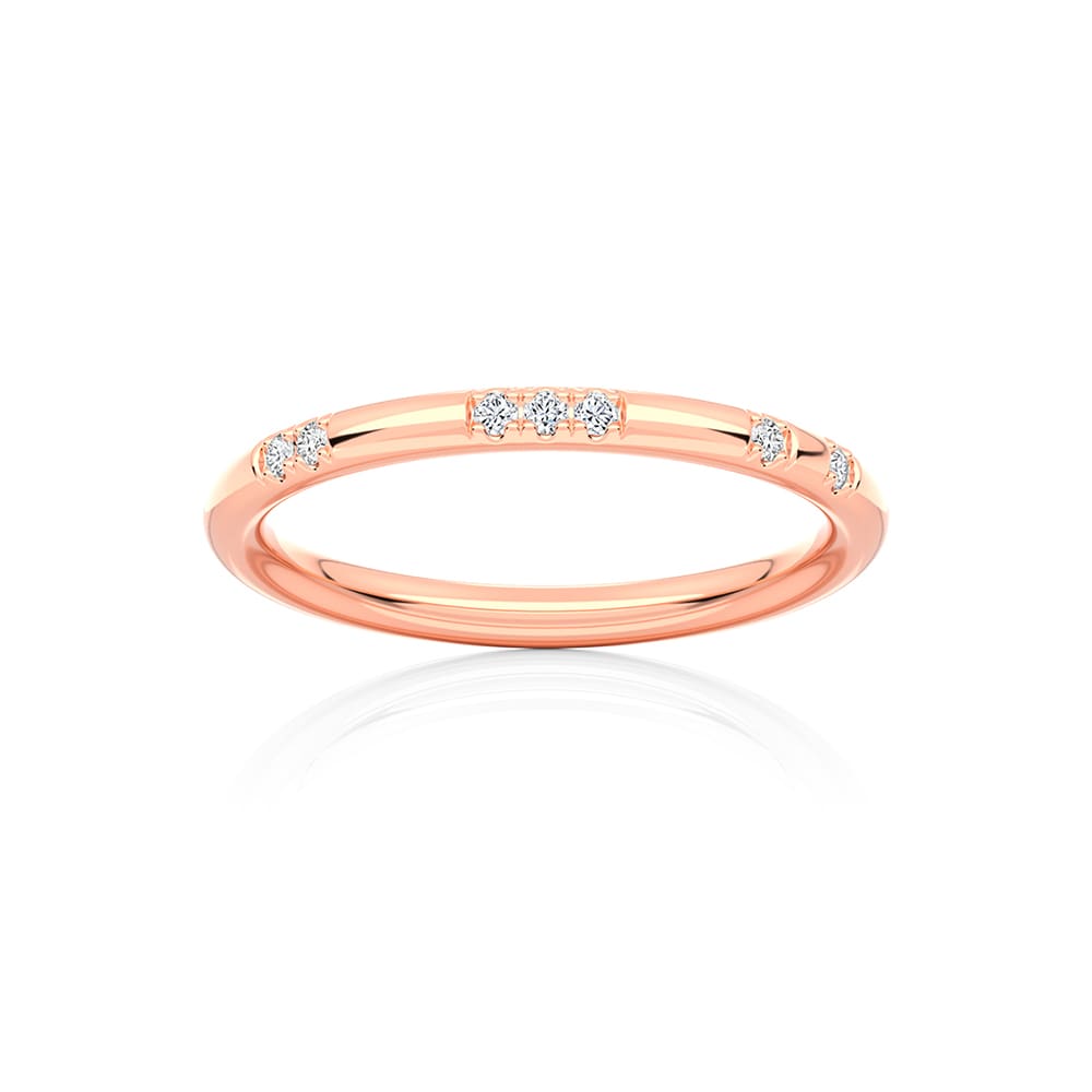 Diamond Classic Wedding Ring in Rose Gold | Constellation