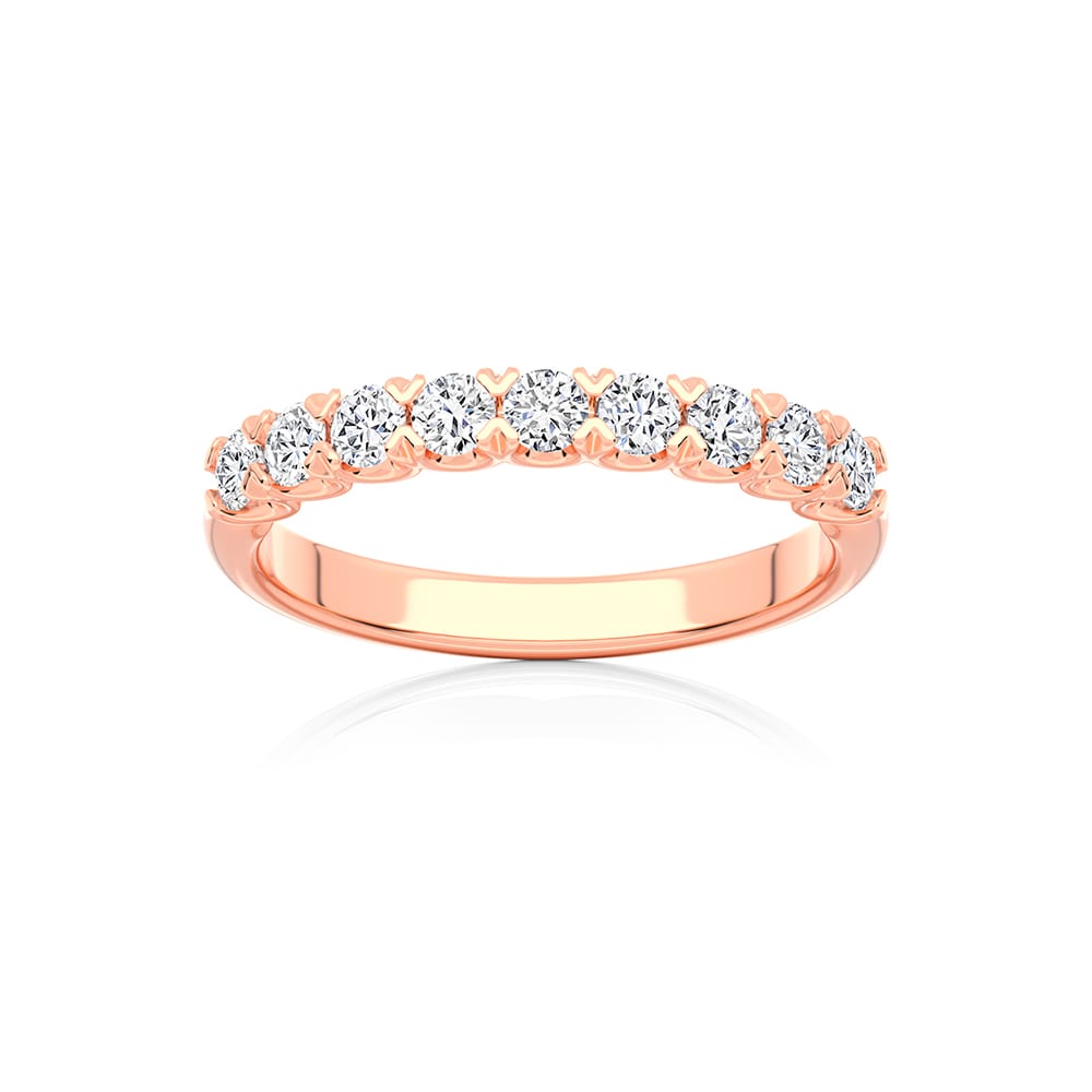 Diamond Classic Wedding Ring in Rose Gold | Echo