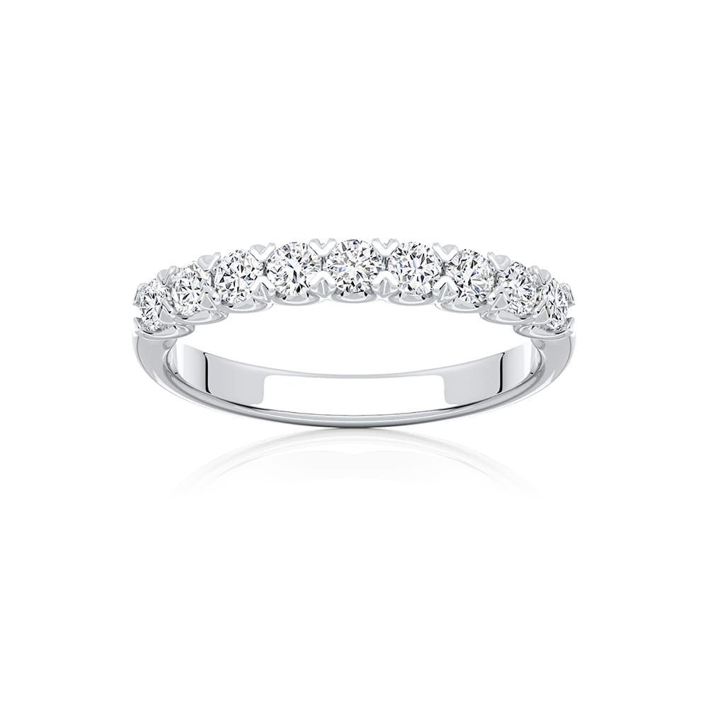 Diamond Classic Eternity Ring in White Gold | Echo