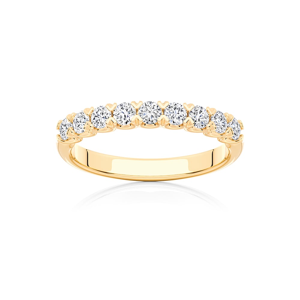 Diamond Classic Wedding Ring in Yellow Gold | Echo