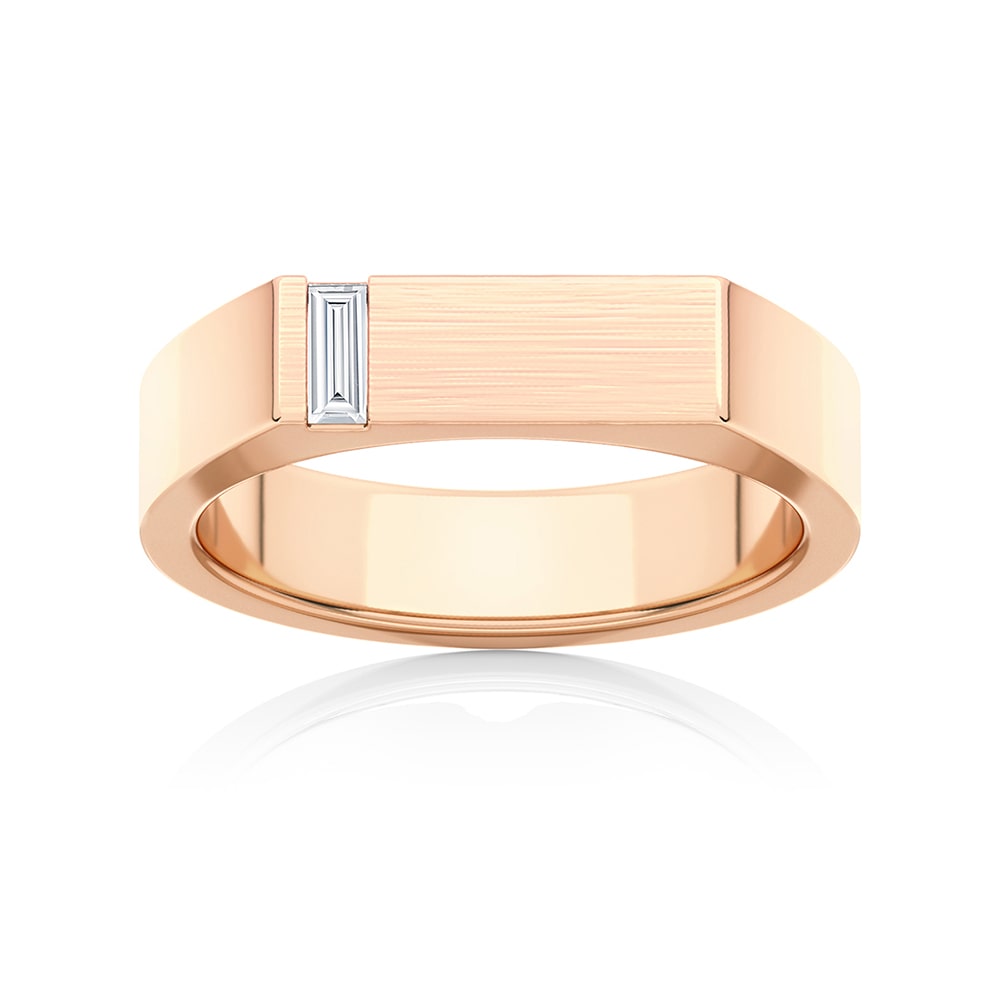 Diamond Classic Wedding Ring in Rose Gold | Keystone