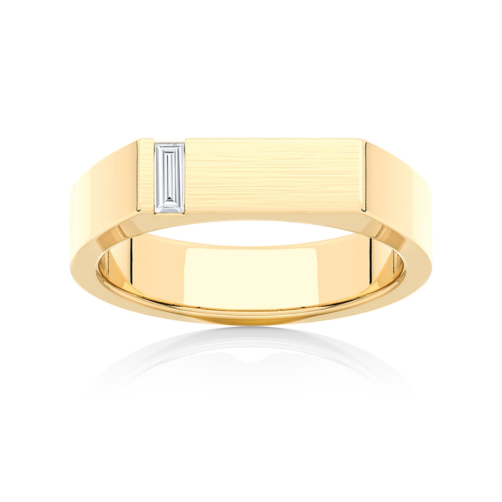 Diamond Classic Wedding Ring in Yellow Gold | Keystone