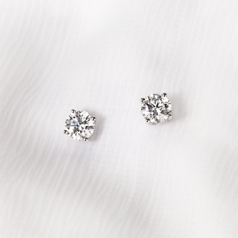 2.00ct Lab Grown Diamond Stud Earrings 14KT White Gold main image 1