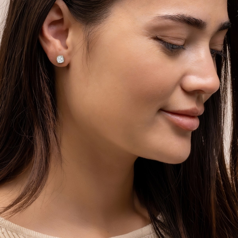 2.00ct Lab Grown Diamond Stud Earrings 14KT White Gold main image 0