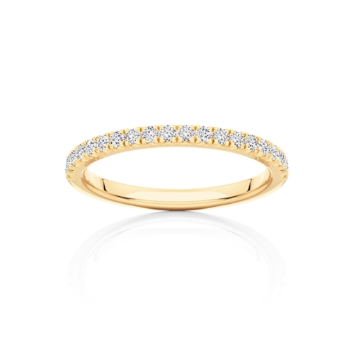 Diamond Classic Wedding Ring in Yellow Gold | Chantille