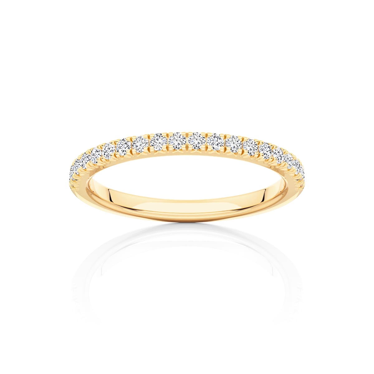 Diamond Classic Wedding Ring in Yellow Gold | Chantille