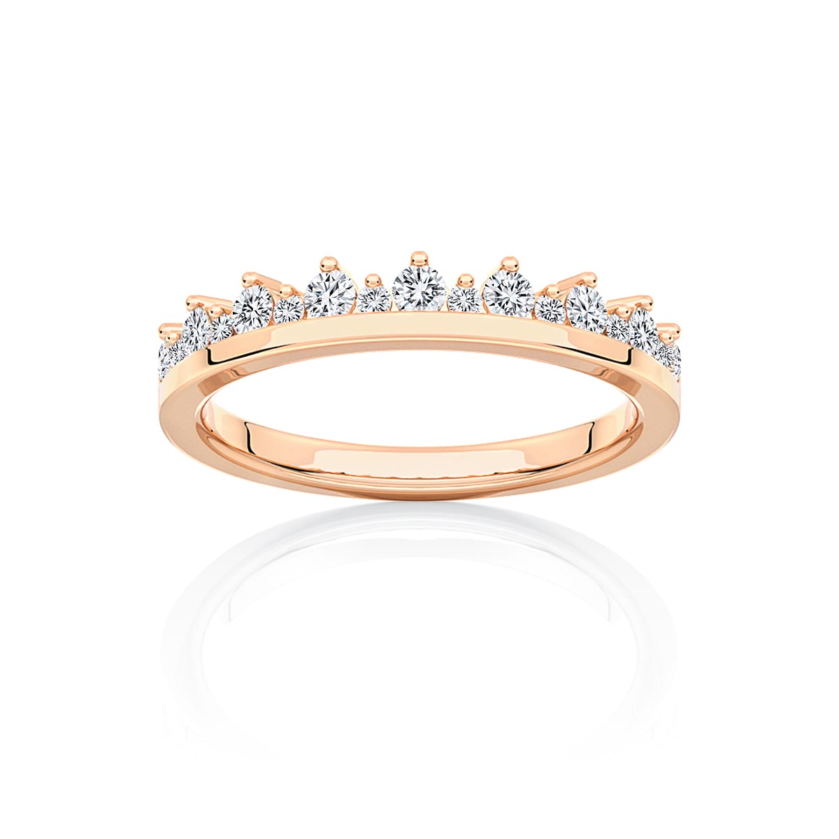 Diamond Classic Wedding Ring in Rose Gold | Garland