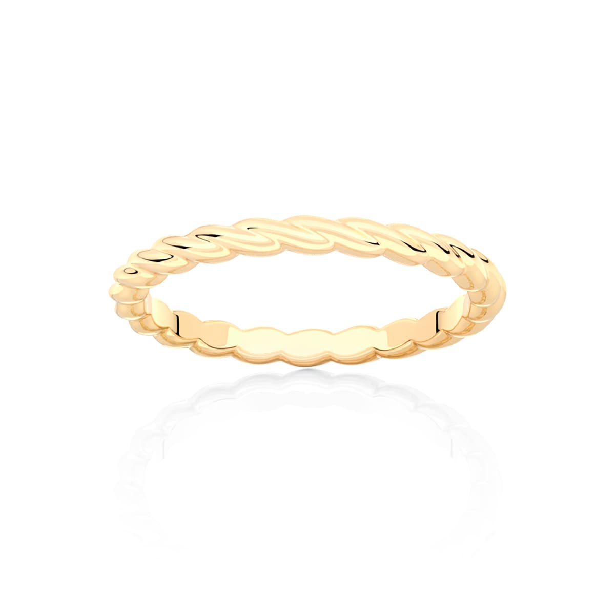 Twisted Wire Wedding Ring in Yellow Gold | Torsade