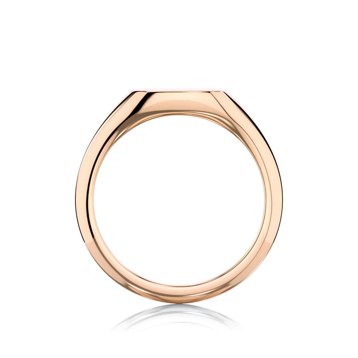 Signet ring rose gold
