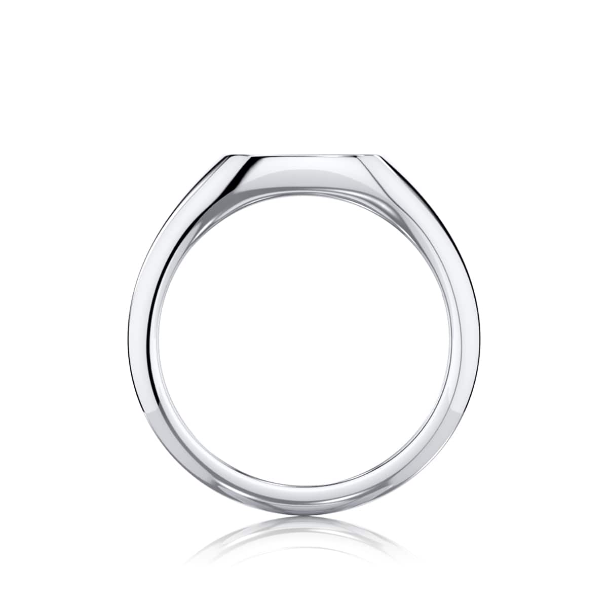 Signet ring white gold