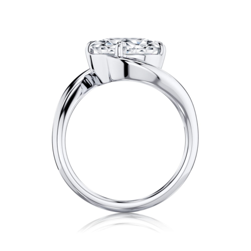 Oval Diamond Solitaire Engagement Ring in Platinum | Jena